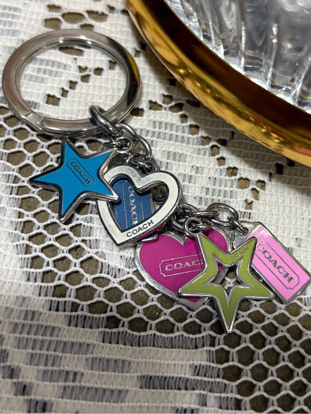 Vintage y2K coach Charm hang tag